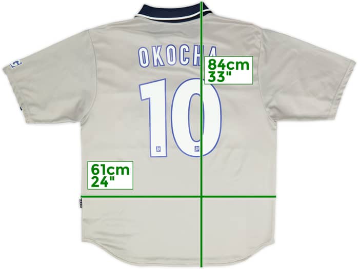 1999-00 Paris Saint-Germain Away Shirt Okocha #10 - 5/10 - (XL)