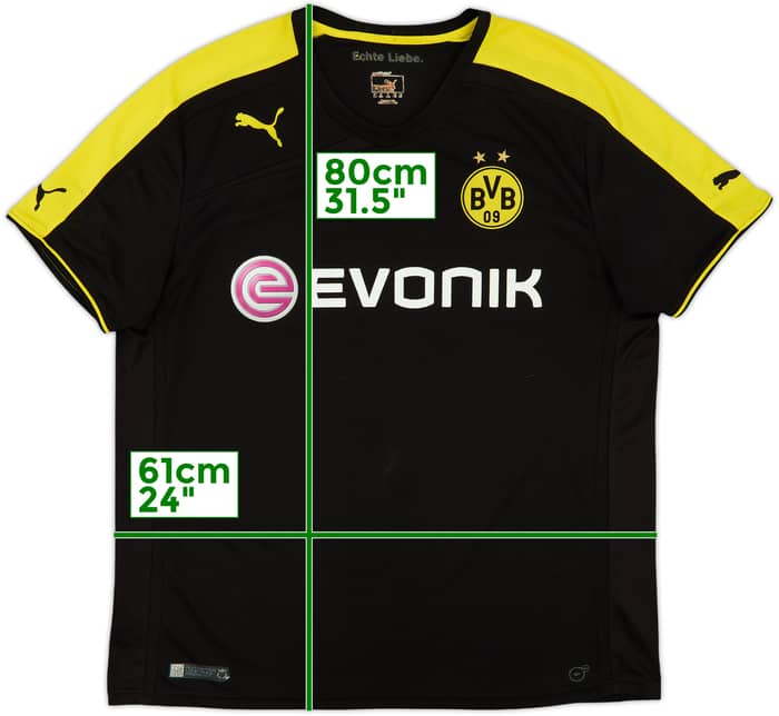2013-14 Borussia Dortmund Away Shirt - 7/10 - (XXL)