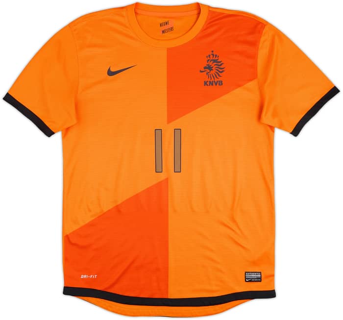2012-13 Netherlands Home Shirt Robben #11 - 8/10 - (M)