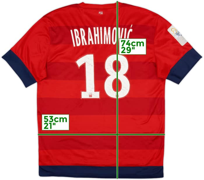 2012-13 Paris Saint-Germain Away Shirt Ibrahimovic #18 - 5/10 - (L)