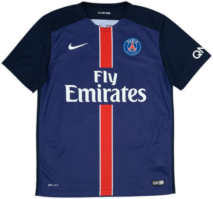 2015-16 Paris Saint-Germain Home Shirt Ibrahimovic #10 - 8/10 - (M)