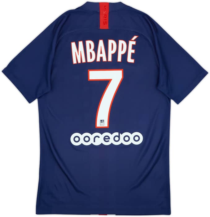 2019-20 Paris Saint-Germain Home Shirt Mbappe #7 - 8/10 - (S)