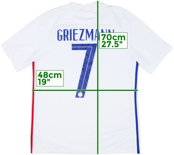 2020-21 France Away Shirt Griezmann #7 - 5/10 - (M)