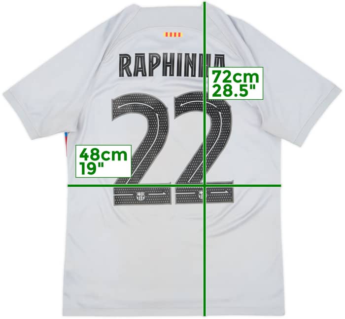 2022-23 Barcelona Third Shirt Raphinha #22 - 7/10 - (M)