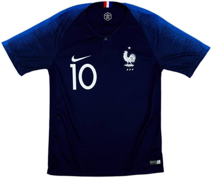 2018 France Home Shirt Mbappe #10 - 8/10 - (S)