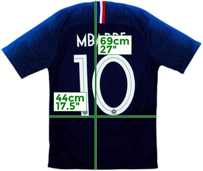 2018 France Home Shirt Mbappe #10 - 8/10 - (S)