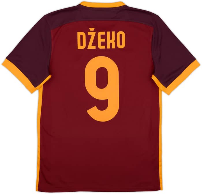 2015-16 Roma Home Shirt Dzeko #9 - 10/10 - (S)