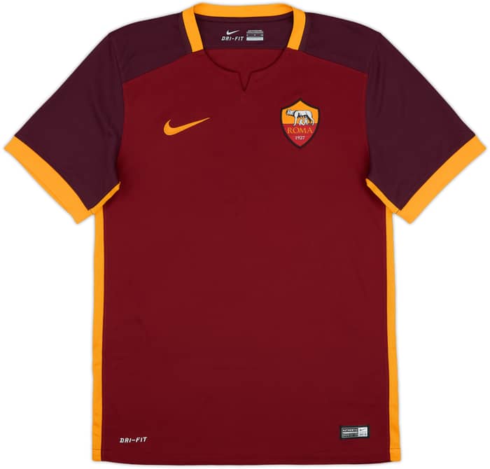 2015-16 Roma Home Shirt Dzeko #9 - 10/10 - (S)