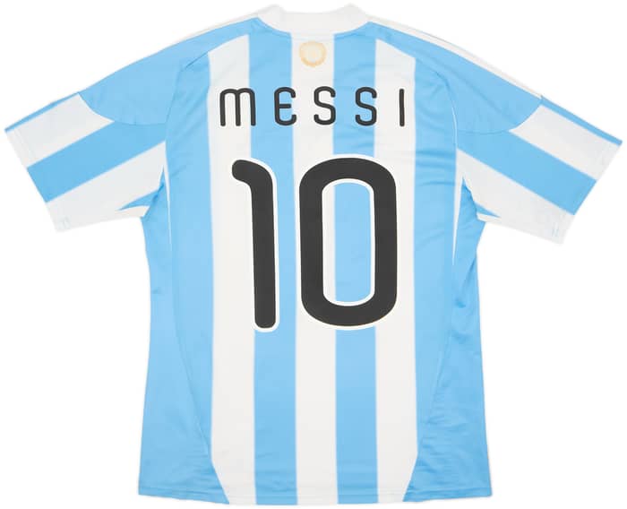 2010-11 Argentina Home Shirt Messi #10 - 5/10 - (M)