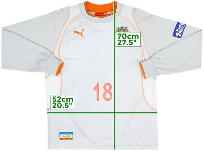 2005-06 Shimizu S-Pulse Away L/S Shirt #18 - 8/10 - (L)