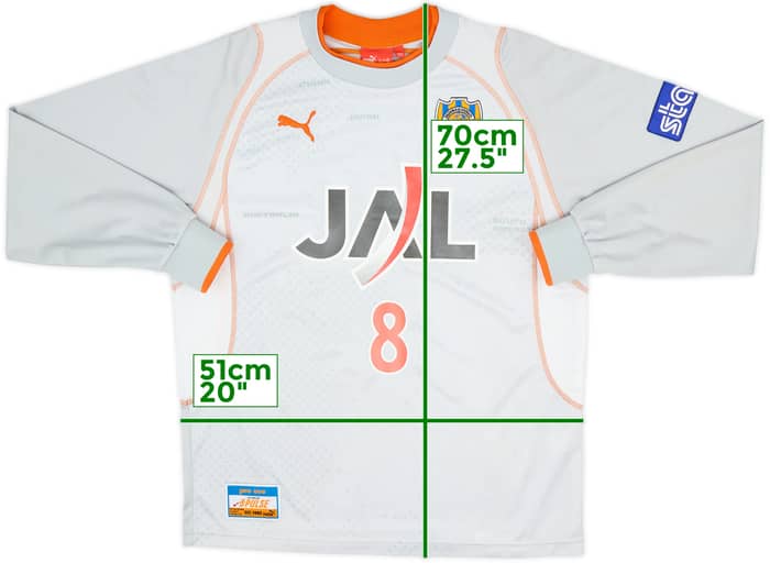 2005-06 Shimizu S-Pulse Away L/S Shirt #8 - 8/10 - (L)