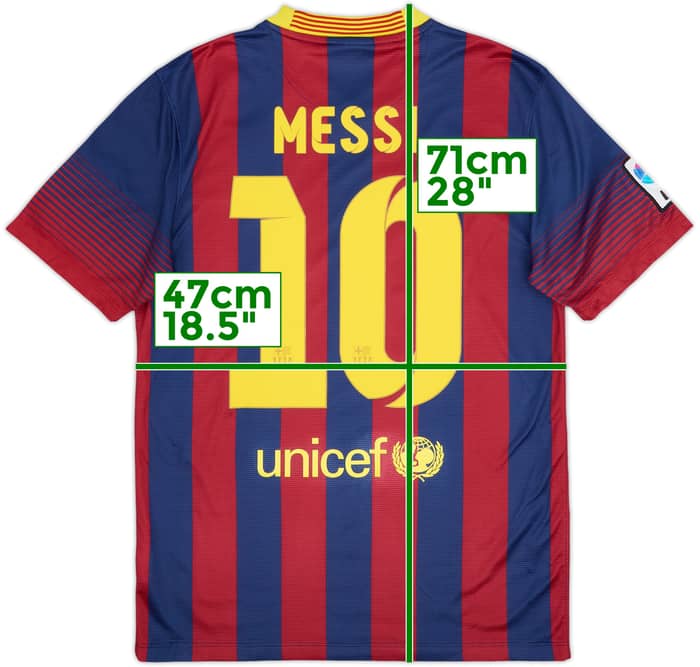 2013-14 Barcelona Camiseta Local Messi #10 - 8/10 - (S)