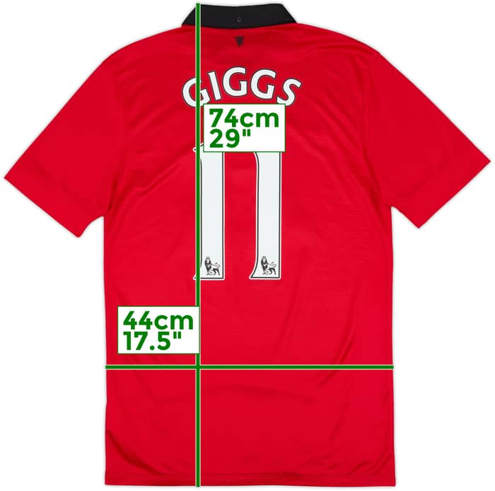 2013-14 Manchester United Home Shirt Giggs #11 - 10/10 - (S)