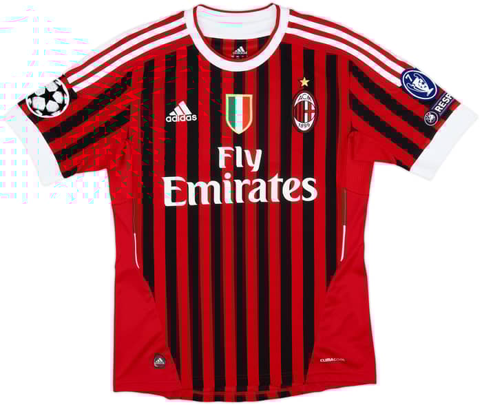 2011-12 AC Milan Home Shirt Nesta #13 - 8/10 - (S)
