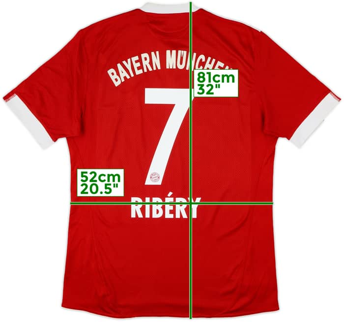 2009-10 Bayern Munich Home Shirt Ribery #7 - 6/10 - (L)