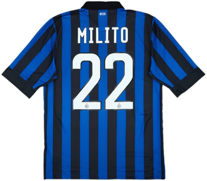 2011-12 Camiseta Local Inter de Milán Milito #22 - 8/10 - (M)
