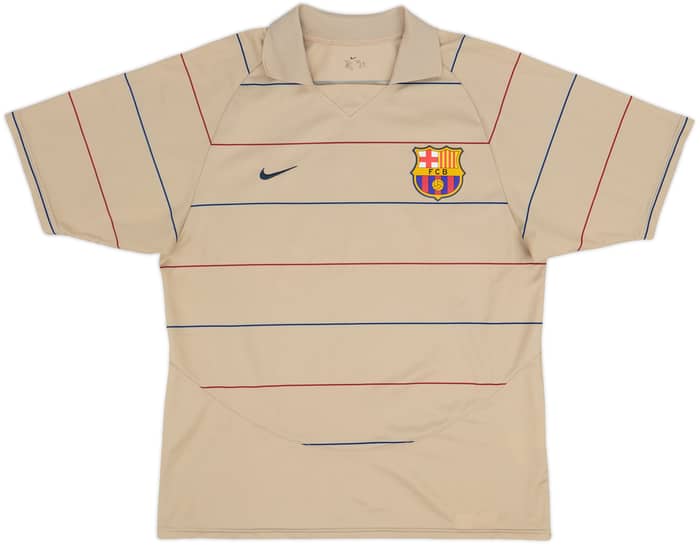 Camiseta básica de visitante del Barcelona 2003-05 Ronaldinho #10 - 8/10 - (M)
