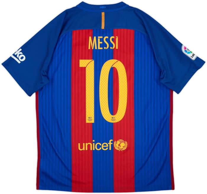 2016-17 Barcelona Camiseta de local Messi #10 - 9/10 - (L)