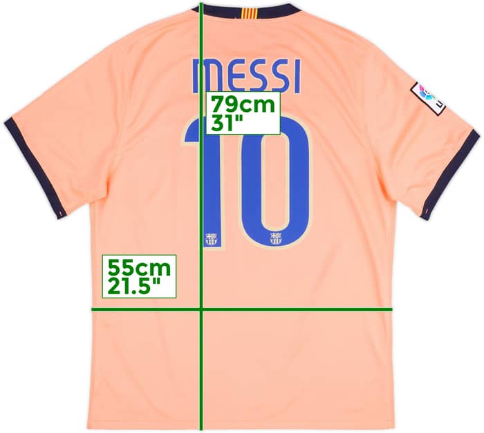 2009-10 Barcelona Away Shirt Messi #10 - 5/10 - (XL)