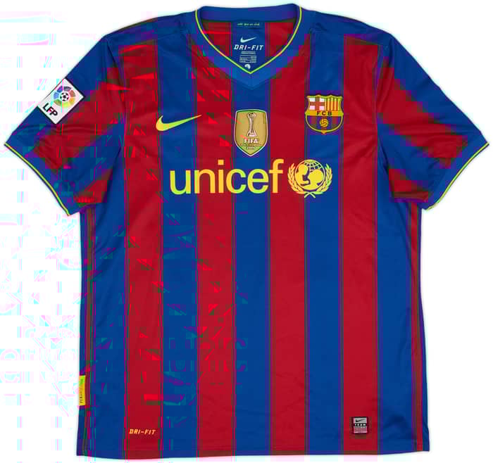 2009-10 Barcelona Home Shirt Messi #10 - 9/10 - (L)