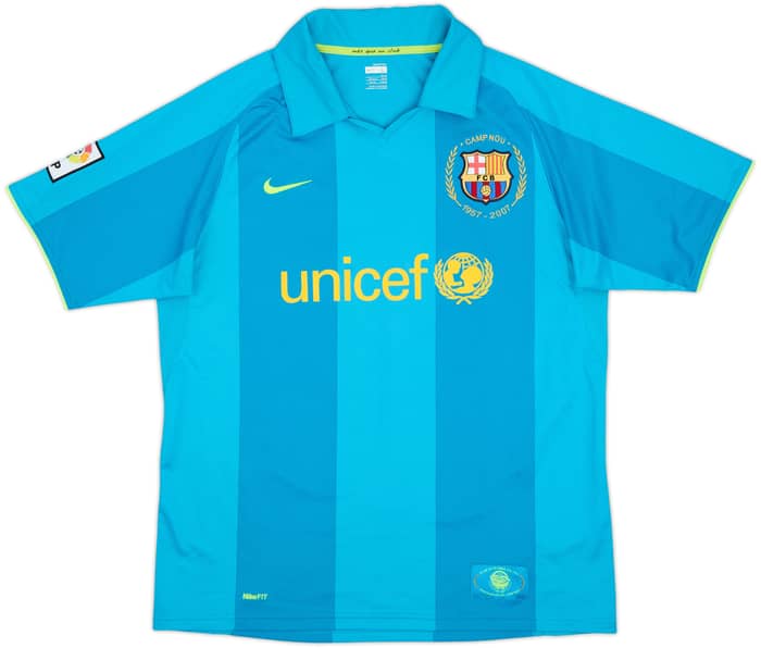 2007-09 Barcelona Away Shirt Henry #14 - 8/10 - (L)