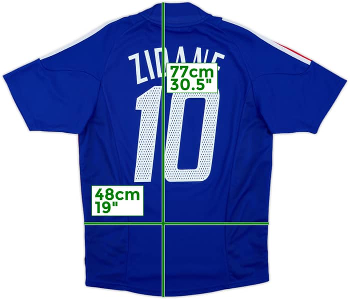 2002-04 France Home Shirt Zidane #10 - 7/10 - (S)