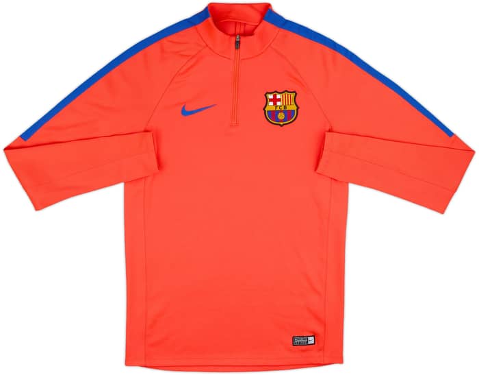 2016-17 Barcelona Nike 1/4 Zip Training Top - 8/10 - (S)