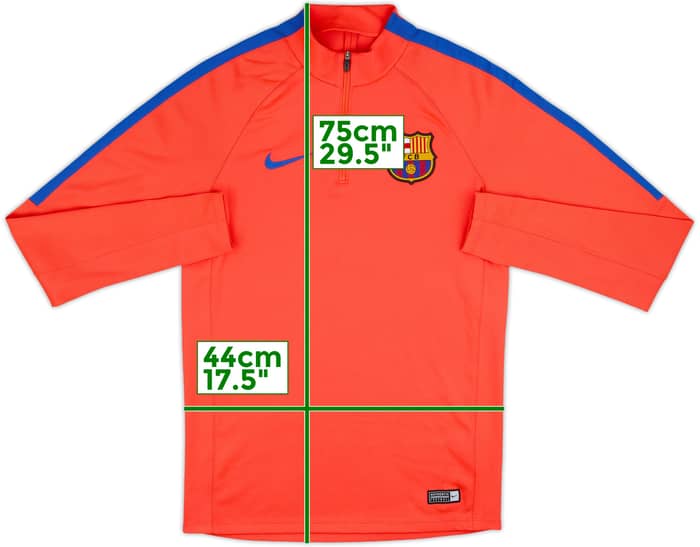 2016-17 Barcelona Nike 1/4 Zip Training Top - 8/10 - (S)