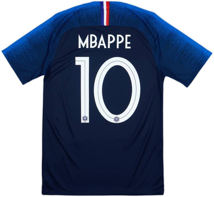 2018 France Home Shirt Mbappe #10 - 8/10 - (S)