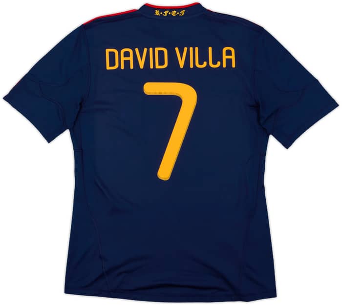 2010-11 Spain Away Shirt David Villa #7 - 8/10 - (M)