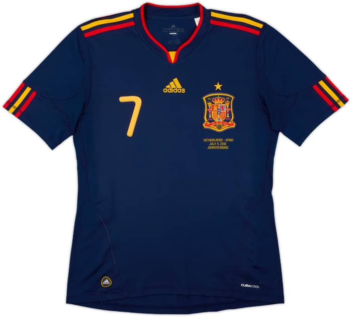 2010-11 Spain Away Shirt David Villa #7 - 8/10 - (M)