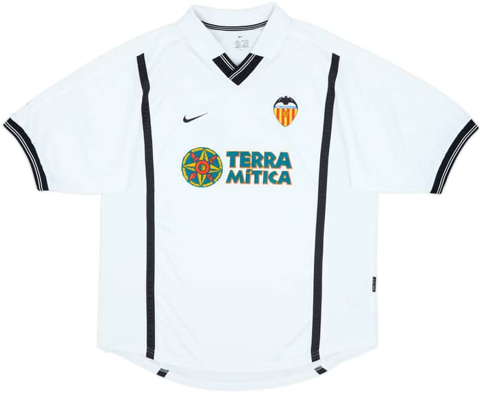 2000-01 Valencia Home Shirt Aimar #22 - 9/10 - (L)