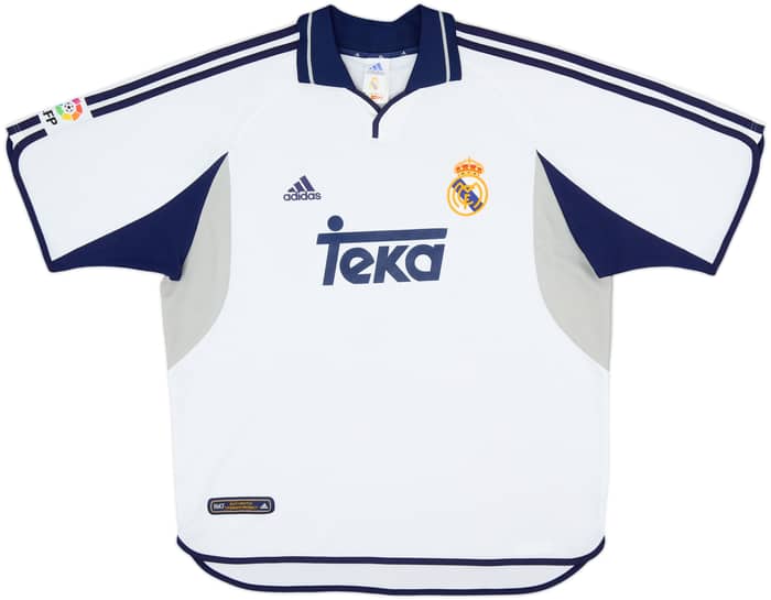 2000-01 Real Madrid Home Shirt Figo #10 - 9/10 - (XL)