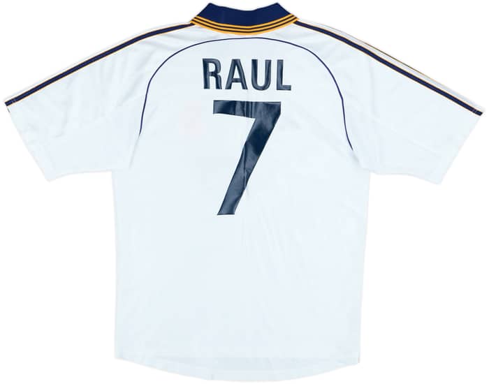 1998-00 Real Madrid Home Shirt Raul #7 - 9/10 - (M)