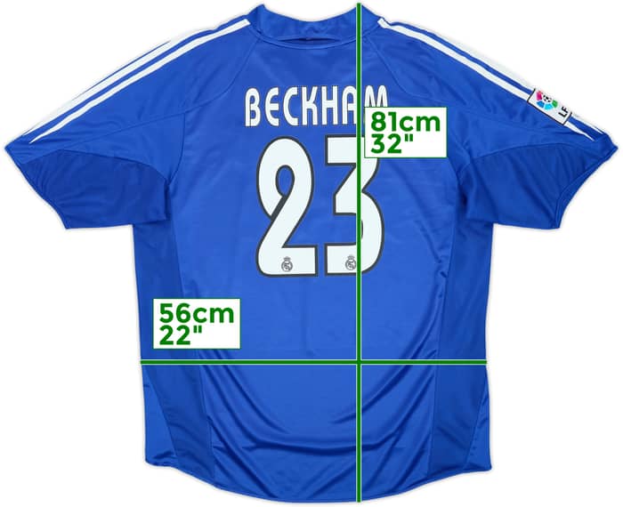 2004-05 Real Madrid Third Shirt Beckham #23 - 7/10 - (L)