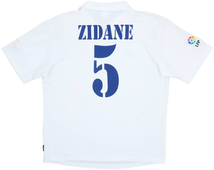 2001 Real Madrid Home Shirt Zidane #5 - 8/10 - (L)