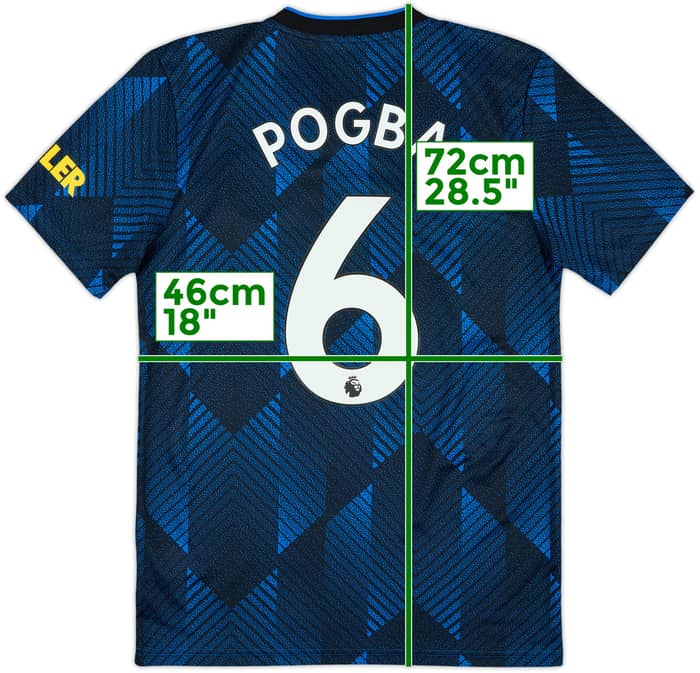 2021-22 Manchester United Third Shirt Pogba #6 - 10/10 - (S)