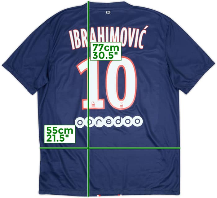 2012-13 Paris Saint-Germain Home Shirt Ibrahimovic #10 - 8/10 - (L)