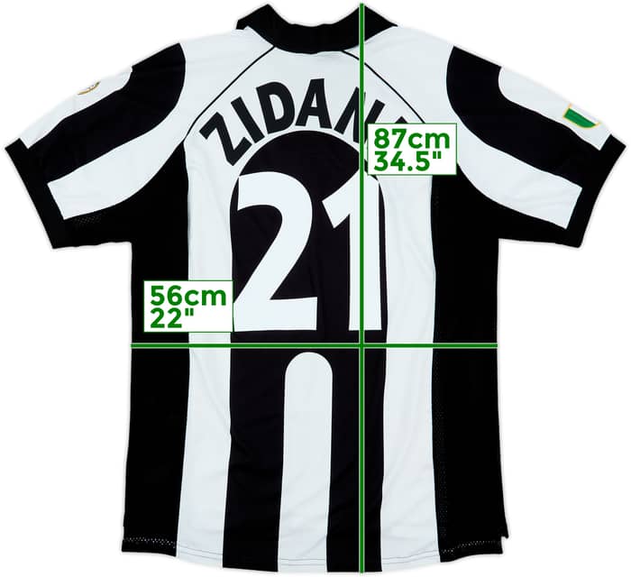 1997-98 Juventus Centenary Home Shirt Zidane #21 - 8/10 - (XL)