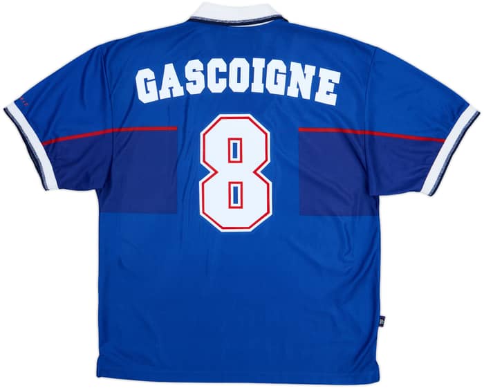 1997-99 Rangers Home Shirt Gascoigne #8 - 7/10 - (XL)