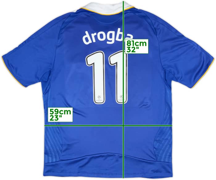 2008-09 Chelsea Home Shirt Drogba #11 - 7/10 - (XL)