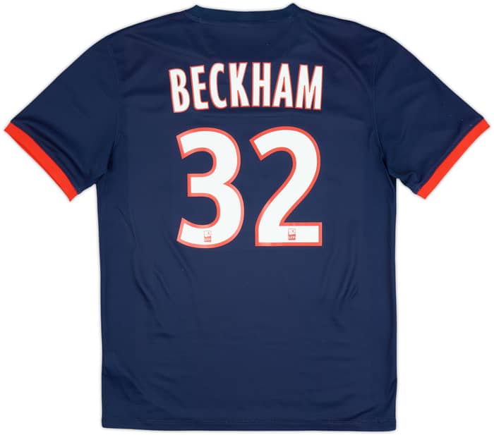 2013-14 Paris Saint-Germain Home Shirt Beckham #32 - 9/10 - (M)