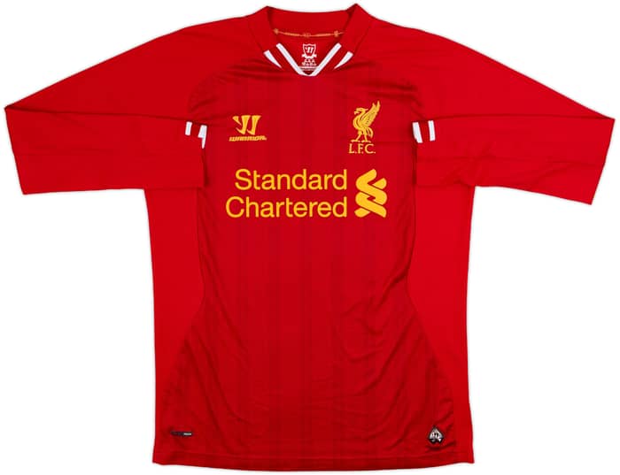 2013-14 Liverpool Home L/S Shirt Suarez #7 - 9/10 - (M)