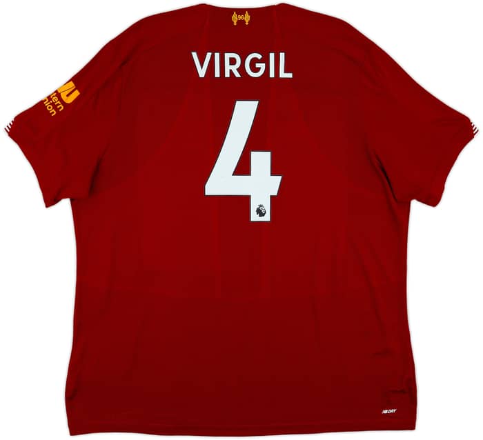2019-20 Liverpool Home Shirt Virgil #4 - 6/10 - (XXL)