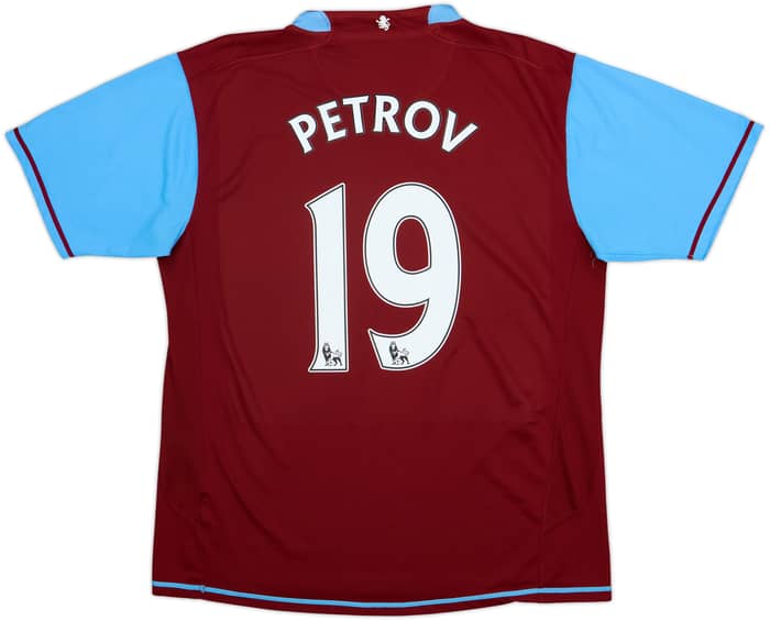 2007-08 Aston Villa Home Shirt Petrov #19 - 6/10 - (L)