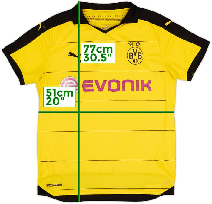 2015-16 Borussia Dortmund Home Shirt - 7/10 - (L)