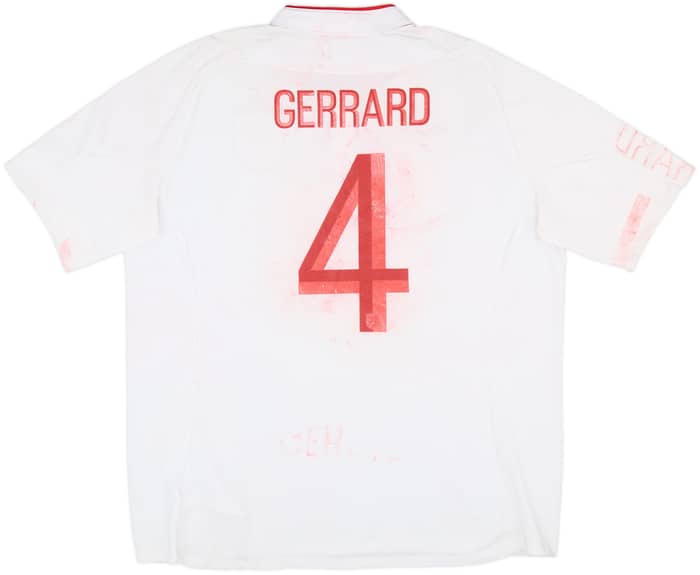 2012-13 England Home Shirt Gerrard #4 - 3/10 - (XL)
