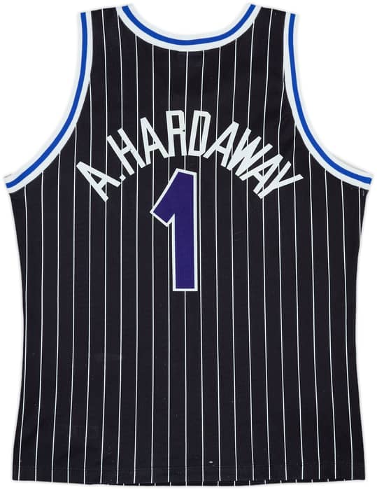1993-94 Orlando Magic A.Hardaway #1 Champion Away Jersey - 8/10 - (XL)