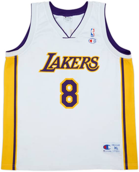 2002-06 LA Lakers Bryant #8 Champion Alternate Jersey - 6/10 - (XL)