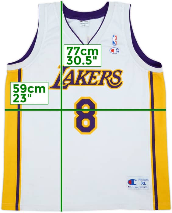 2002-06 LA Lakers Bryant #8 Champion Alternate Jersey - 6/10 - (XL)